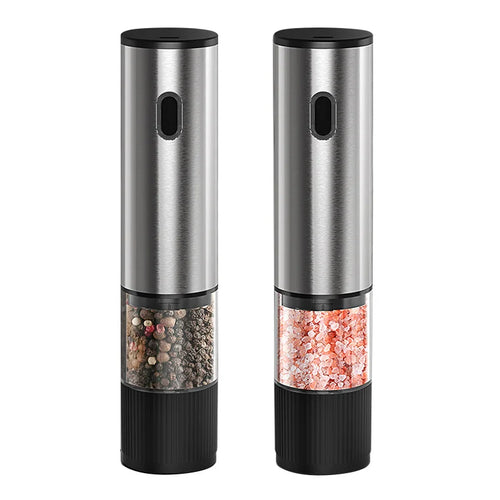 Electric Salt & Pepper Grinder Set — Rechargeable, One-Touch Operation