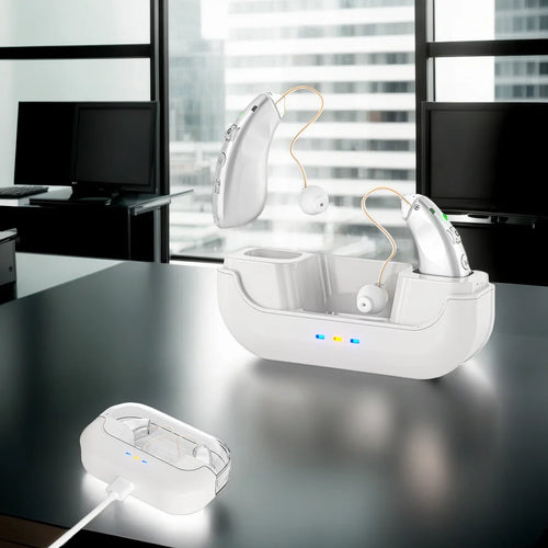 Invisible Hearing Aids for Seniors – Rechargeable, Noise-Cancelling & Discreet