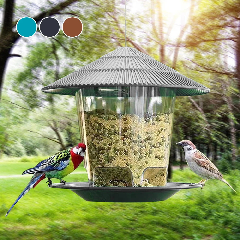 Hanging Bird Feeder – Large Capacity Hexagonal Seed Dispenser for Garden & Patio