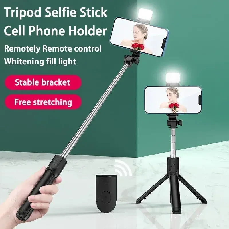 Extendable Selfie Stick Tripod with Bluetooth Remote